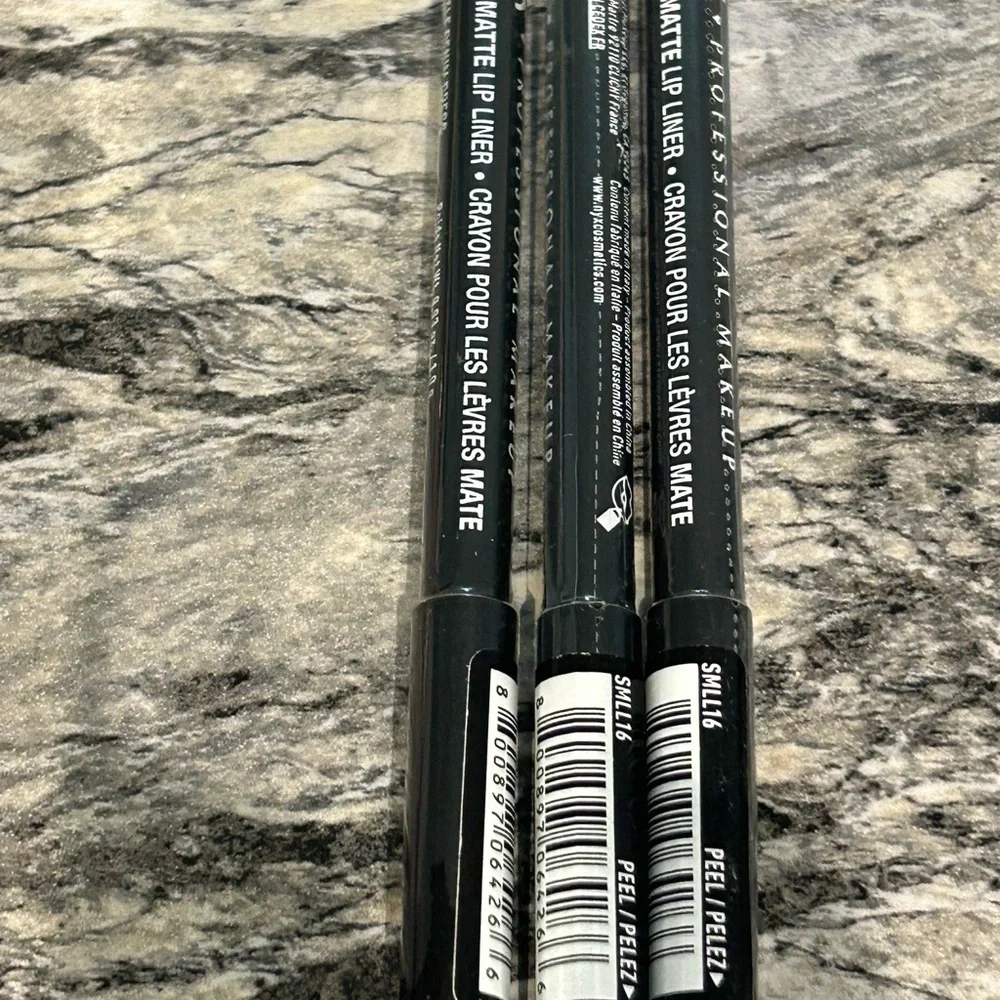 Lot of 3 NYX Professional Matte Lip Liner Little Denim Dress